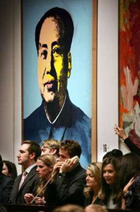 香港著名地产商1 3亿港元购得毛泽东肖像画 图 