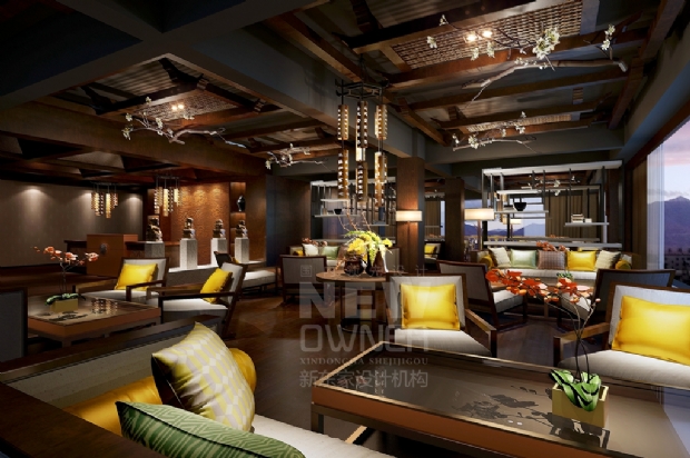 成都酒店装修设计 成都度假酒店设计公司 新东家酒店设计机构